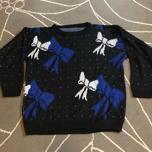 Ugly Christmas Holiday Sweater Hanukkah Bows